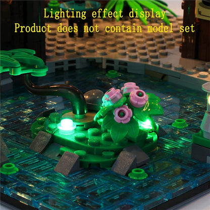 GEAMENT LED light set for Ninjago City Gardens compatible with Lego 71741 (model set not included)