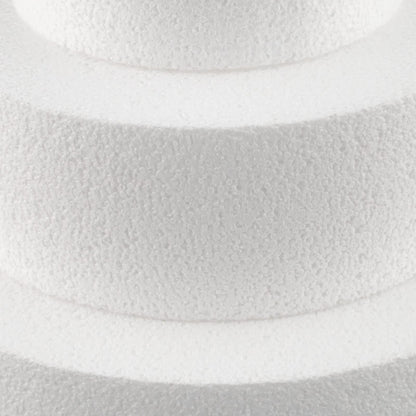 MCE-Commerce A3995975 Styrofoam cake set five-tiered H 5cm, 10cm, 15cm, 20cm, 25cm, 30cm, EPS, white