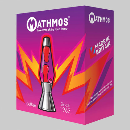 Mathmos Copper Astro Lava Lamp - Yellow/Orange