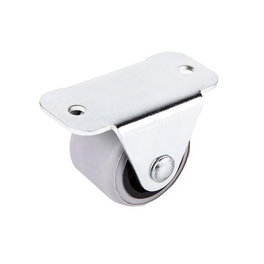 (Pack of 50) 30mm rubber wheel plastic swivel caster double rollers metal with plate furniture appliance & accessories small mini wheels set