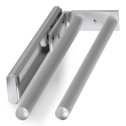 SOTECH 2 Piece Rotating Towel Holder TED 2-Arm Polished Chrome (Aluminum, 325-487mm, extendable) Telescopic Wall Towel Rack for Bathroom or Kitchen