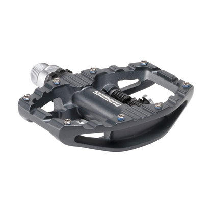 Shimano PD-EH500, SPD bike pedals, cleats set included, mountain bike, two-sided platform, metal