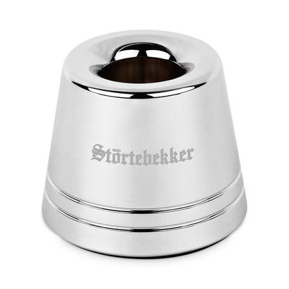 Störtebekker® Premium Safety Razor 'Hamburg' in set with razor stand 'Hamburg' - Silver - high-quality accessory for your bathroom - non-slip base - sturdy stand - 125g - gift idea