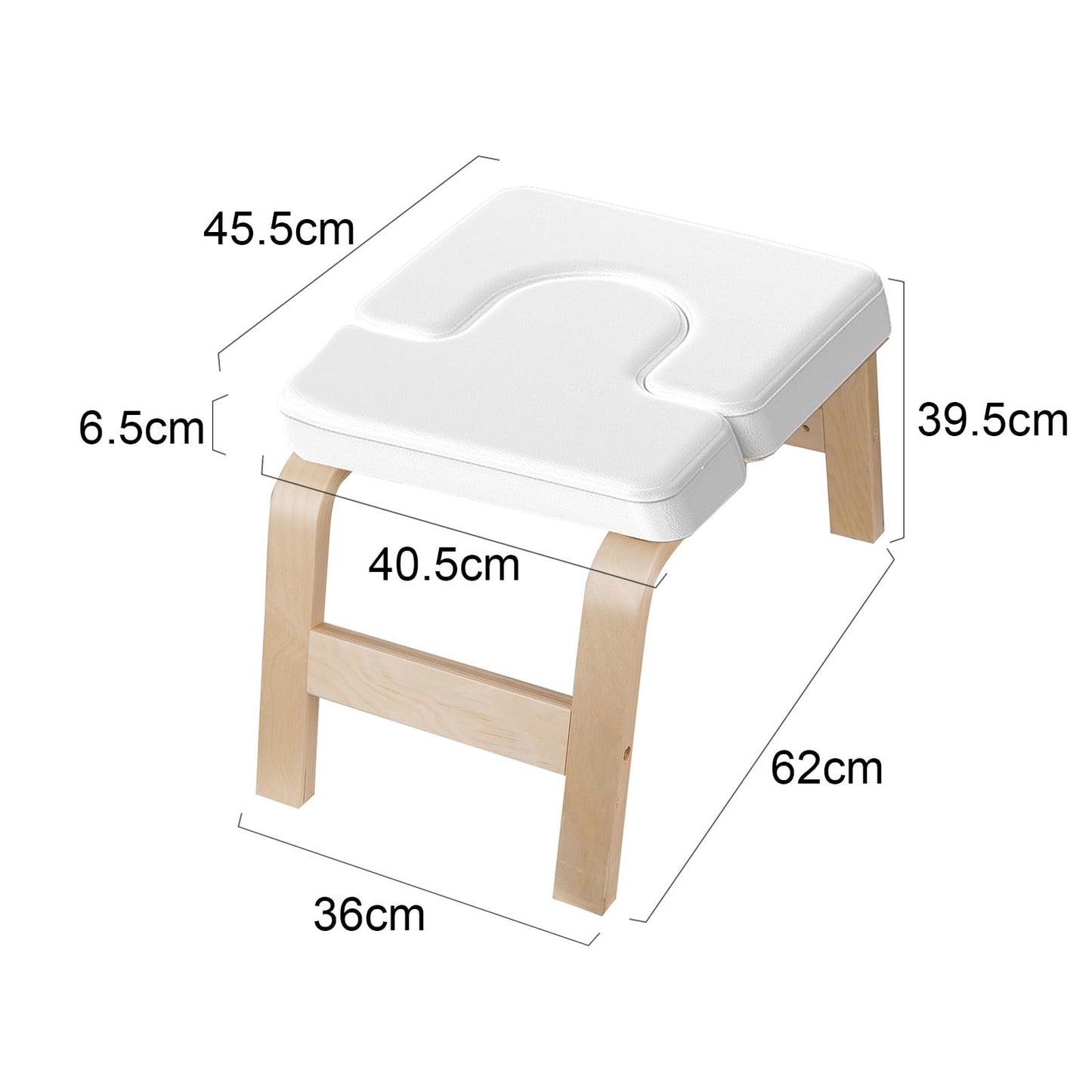DnKelar Yoga Chair Inversion Yoga Chair Headstand Yoga Practice Yoga Stool Yoga Chair Yoga Stool (White)