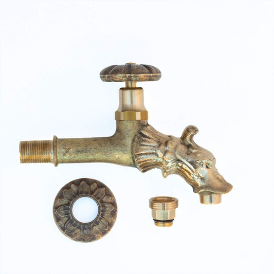 Ancient Faucet | Brass Water Spout for Fountain | Dragon Head Design