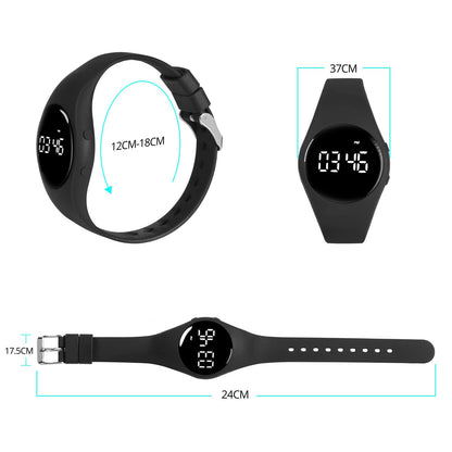 LEBEXY Pedometer Watch Simple Step Counter Without Bluetooth/Without App/Without Smartphone Fitness Bracelet Tracker for Walking Running for Women Men Fitness Watch for Swimming Sauna