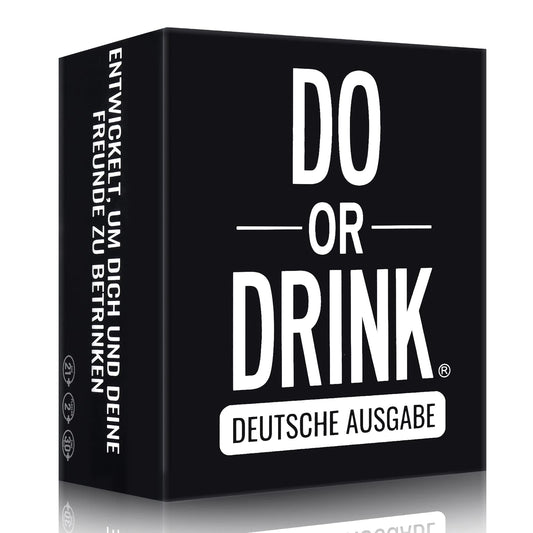 Do or Drink German Edition - Drinking game from the USA - A party game that is a must-have at any festival.