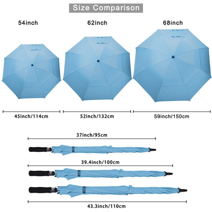 G4Free 62 Inch Large Umbrella Windproof Golf Umbrella Automatic Extra Large for Men Women Double Canopy Ventilated.