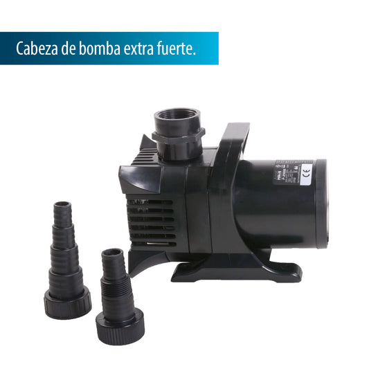 AquaForte P-20,000 Pond Pump, 420 Watts, Maximum Flow Rate 20 m3/hour, maximum Head Height 7.5 meters, Extra strong head height, pumps up to 6 mm large dirt particles.