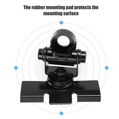 Car antenna mount, mobile phone car antenna clip clamp antenna mount base with 5-meter extension cable (removal tool included)