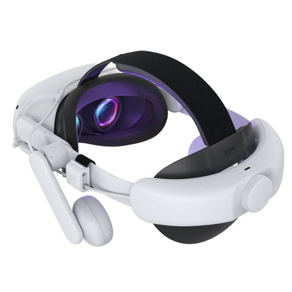 KIWI design Comfort Battery Audio Head Strap is compatible with Quest 2 accessories, AIO All-in-One headphones, Elite Strap Battery Pack replacement.