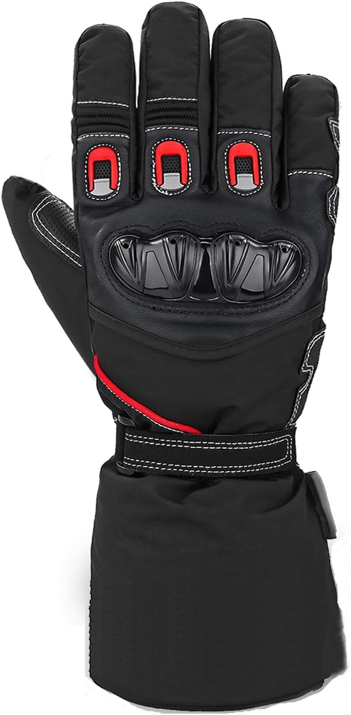 Motorcycle gloves, Warm motorcycle gloves, Winter touchscreen gloves, Gloves for men and women Waterproof, Windproof & Non-slip, multiple reinforcements and protectors for Motocross.