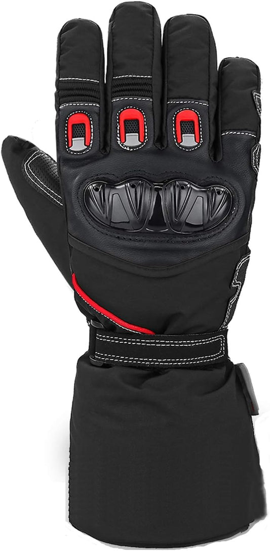 Motorcycle gloves, Warm motorcycle gloves, Winter touchscreen gloves, Gloves for men and women Waterproof, Windproof & Non-slip, multiple reinforcements and protectors for Motocross.