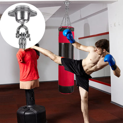 SELEWARE Heavy Bag Hanger, Punching Bag, Ceiling Mount, Quiet Ball, Swivel for Boxing, Muay Thai Training.
