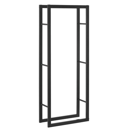[en.casa] Firewood Rack 50x150x25cm Wood Storage Fire Log Rack Wood Holder
