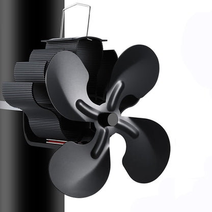 4 Blade Rotor Blades Fireplace Fan, Non-electric Fan Fireplace Wood Stoves Stoves, Stove Fan Fireplace Fireplace Stoves Stove Without Power Heat