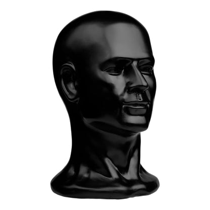 CRAZY HEADS Human Head S Display Head Black Headphone Stand Helmet Stand Hat Stand Mannequin Headset Stand
