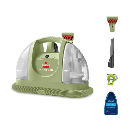 BISSELL Little Green, upholstery cleaner device, carpet cleaner for everyday stains & dirt, wet vacuum for carpets, upholstery, car & more, powerful 340W motor, 4098N