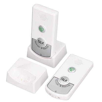 2-way radio intercom for home, Portable voice intercom with wide application and good durability for indoor and outdoor use (White)