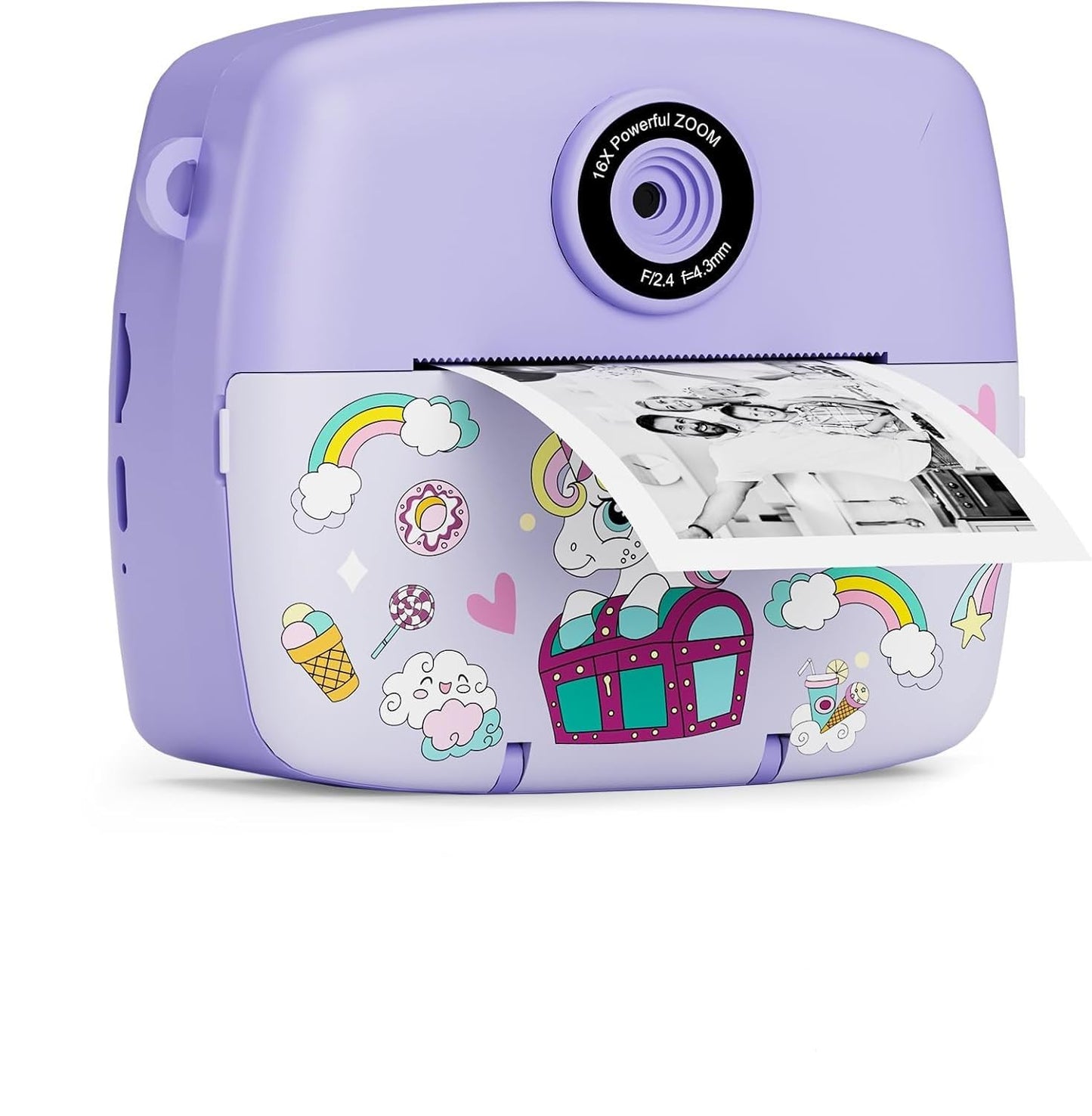 Instant Camera for Kids, Kids Camera Compact Cameras 1080P HD Instant Printing of Photos, Birthday Gift Christmas Gift Toy for 3 4 5 6 7 8 9 10 11 Year Old Girls Boys 3 Rolls of Photo Paper