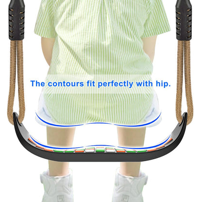 SELEWARE Swing Outdoor Kids Swing Seat - Indoor Adult Swing Board Adjustable Height with Adjustable Rope Garden Kids Swing Non-slip Backyard Garden Swing