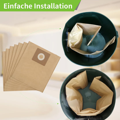 15 paper filter bags for Bosch Advancedvac 20 accessories bag