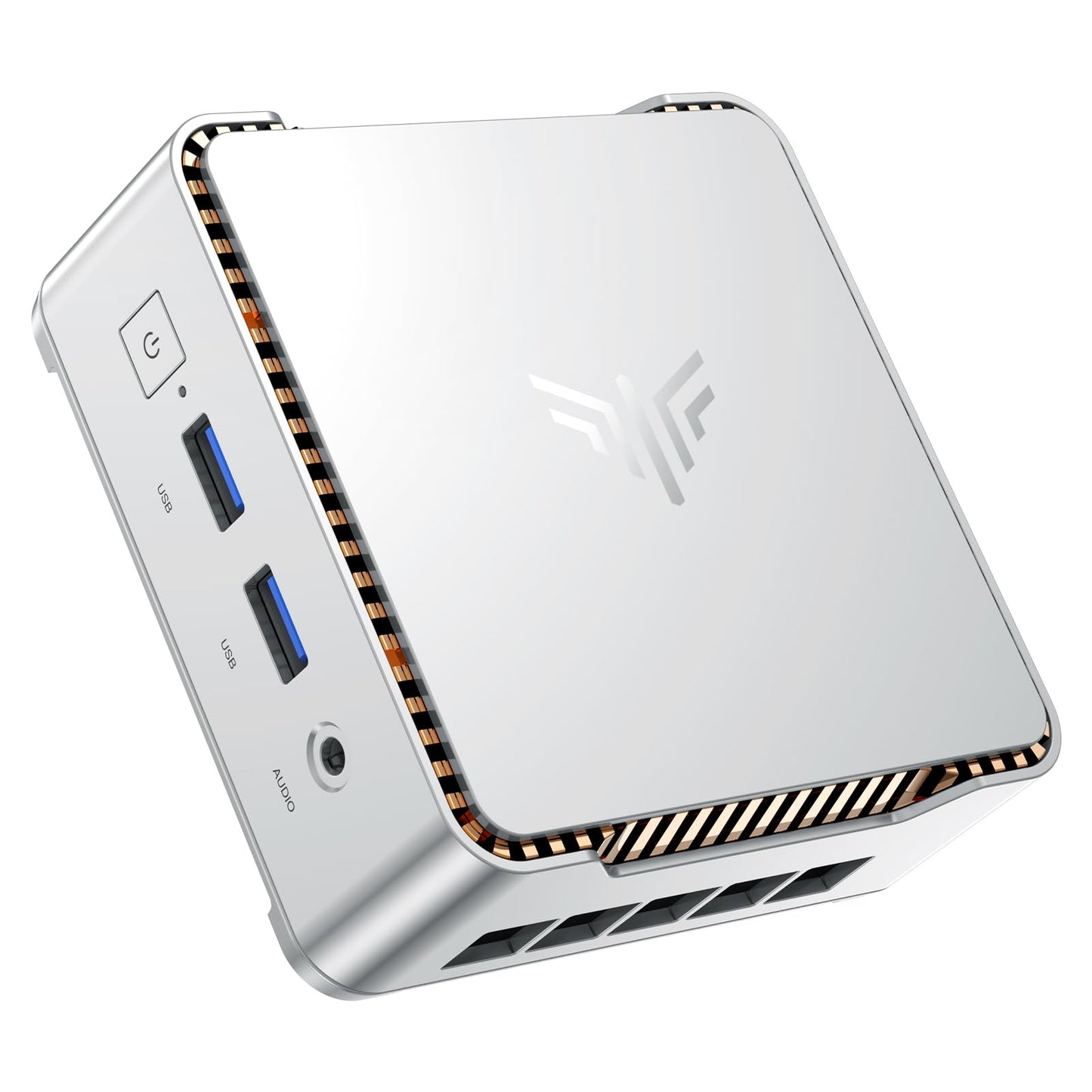 NiPoGi Essenx E2 Mini PC W-11 Pro, Intel Alder Lake-N97 (up to 3.6 GHz), 16GB DDR4 512GB M.2 SSD Mini Desktop Computer, Dual-WiFi, HDMI, DP, 4K Dual-Display Micro-PC with VESA for School/Office/Home.