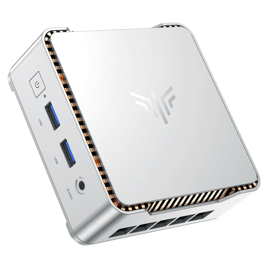 NiPoGi Essenx E2 Mini PC W-11 Pro, Intel Alder Lake-N97 (up to 3.6 GHz), 16GB DDR4 512GB M.2 SSD Mini Desktop Computer, Dual-WiFi, HDMI, DP, 4K Dual-Display Micro-PC with VESA for School/Office/Home.