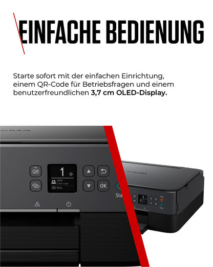 Canon PIXMA TS5350i Series - All-in-One printer for home use with OLED display | Wireless for easy printing from your smartphone Printer for home with PIXMA Print Plan