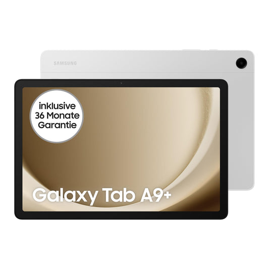 Samsung Galaxy Tab A9+ Wi-Fi Android Tablet, 64GB storage, large display, 3D sound, unlocked, silver, includes 3-year manufacturer's warranty [Exclusive to Amazon]