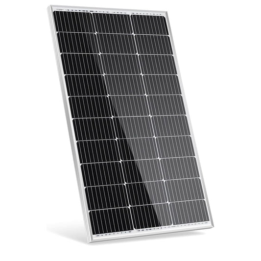100W 12V Solar Panel Monocrystalline 100 Watt PV Module for 12 Volt Batteries Caravan Motorhome Boat Yacht RV Roof Mounts Off Grid