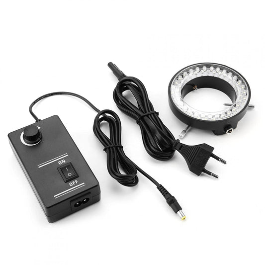 3.5W LED microscope ring light, microscope LED illumination lamp brightness adjustable ring lamp lighting light 100-240V (European regulations)