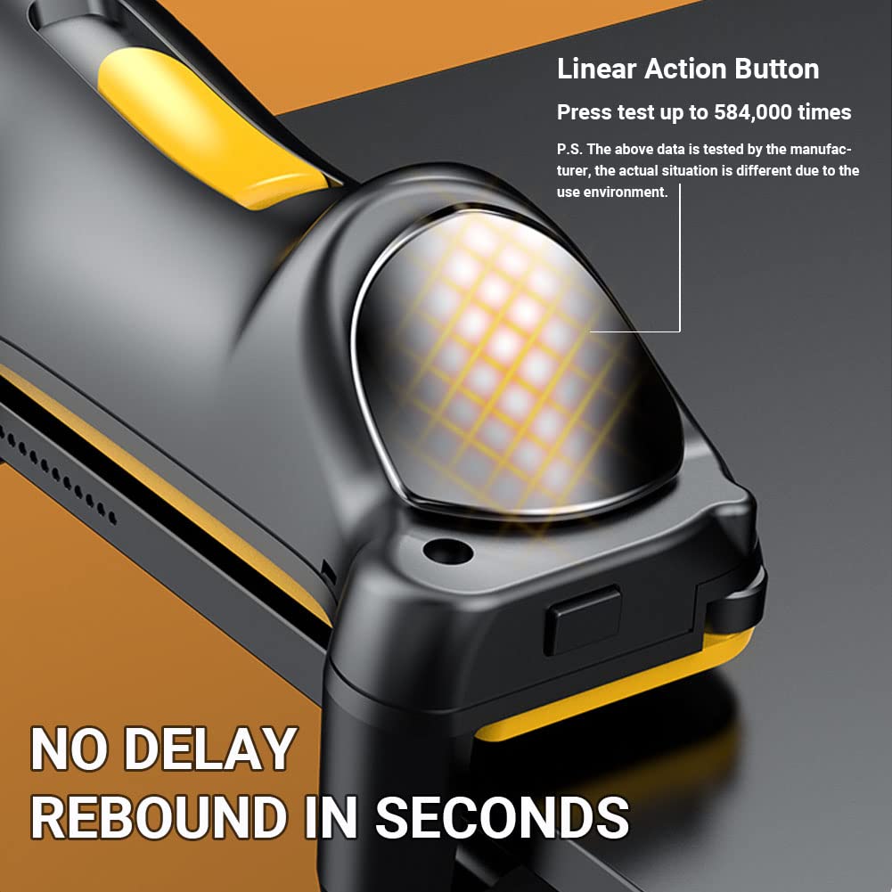 Ozkak Tablet Game Controller Rapid Fire Mobile Trigger Joystick Gamepad for PUBG COD iPad Android