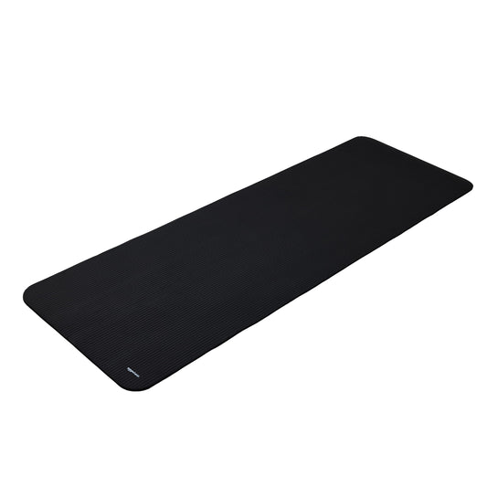 Amazon Basics Yoga Mat, non-slip, extra thick, Pilates-Gymnastics mat, 183 x 61 x 1 cm, Black.