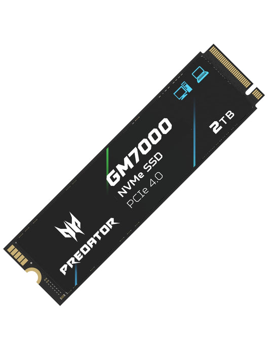 Acer Predator GM7000 Gaming SSD 2TB - up to 7400 MB/s read - M.2 2280 NVMe PCIe Gen4 with DRAM Cache, Internal Solid State Drive for Laptop & Desktop PC - PS5 Compatible
