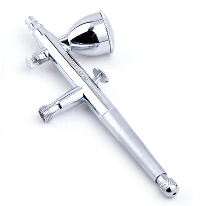 Fengda Airbrush Double Action Gun Airbrush Set FE-186K with front Micro Air adjustment knob and 3 different cup and nozzle sizes for painting, cake decorating, tattooing, model art.