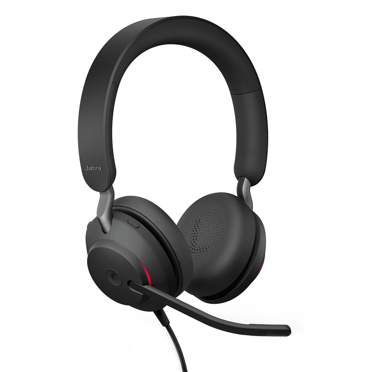 Jabra Evolve2 40 SE - Wired stereo headset with noise cancellation and 3-microphone technology - USB-A cable - certified for MS Teams, compatible with other platforms - Black