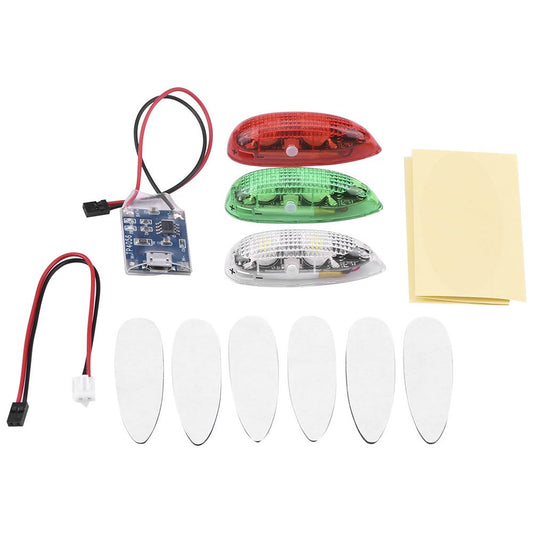 rc fixed wing light, wireless LED light for rc fixed wing aircraft, light for rc helicopter, drone, model airplane, DIY projects