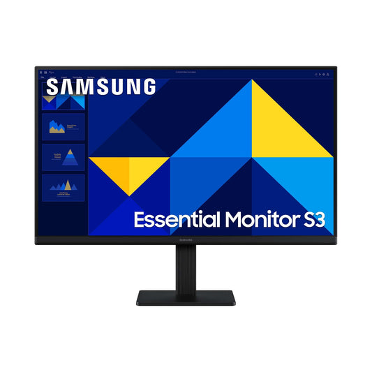 Samsung 24-inch Essential S3 S30GD, Full HD 1080p (1920 x 1080), PC monitor, screen, 100 Hz, IPS panel, Game Mode, Off Timer Plus, Eye Saver Mode, Flicker Free, LS24D304GAUXEN