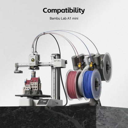 UniTake3D A1 Mini PEI Build Plate 184x184mm print bed Flexible Spring Steel Sheet Double Sided Smooth/Textured PEI compatible only with Bambu Lab A1 Mini 3D Printer