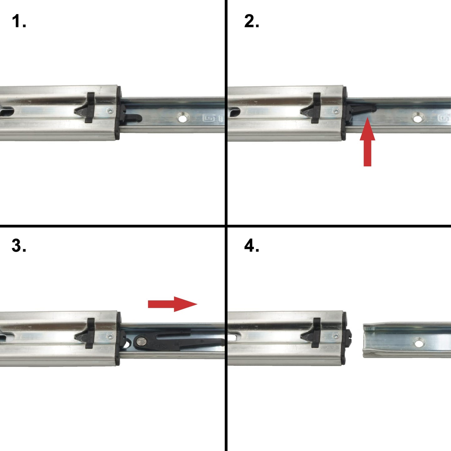 BRESKO 1 pair (2 pieces) heavy-duty pull-out 30-100 cm 100 kg load capacity heavy-duty rail drawer slide full extension heavy-duty ball bearing guide (900 mm)