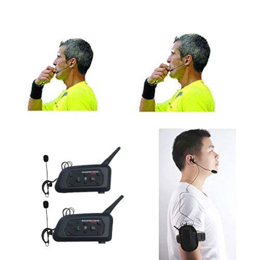 Maxquall Referee Headset 2 Referee Full Duplex Wireless Headsets Wireless Football Headset Referee Communication