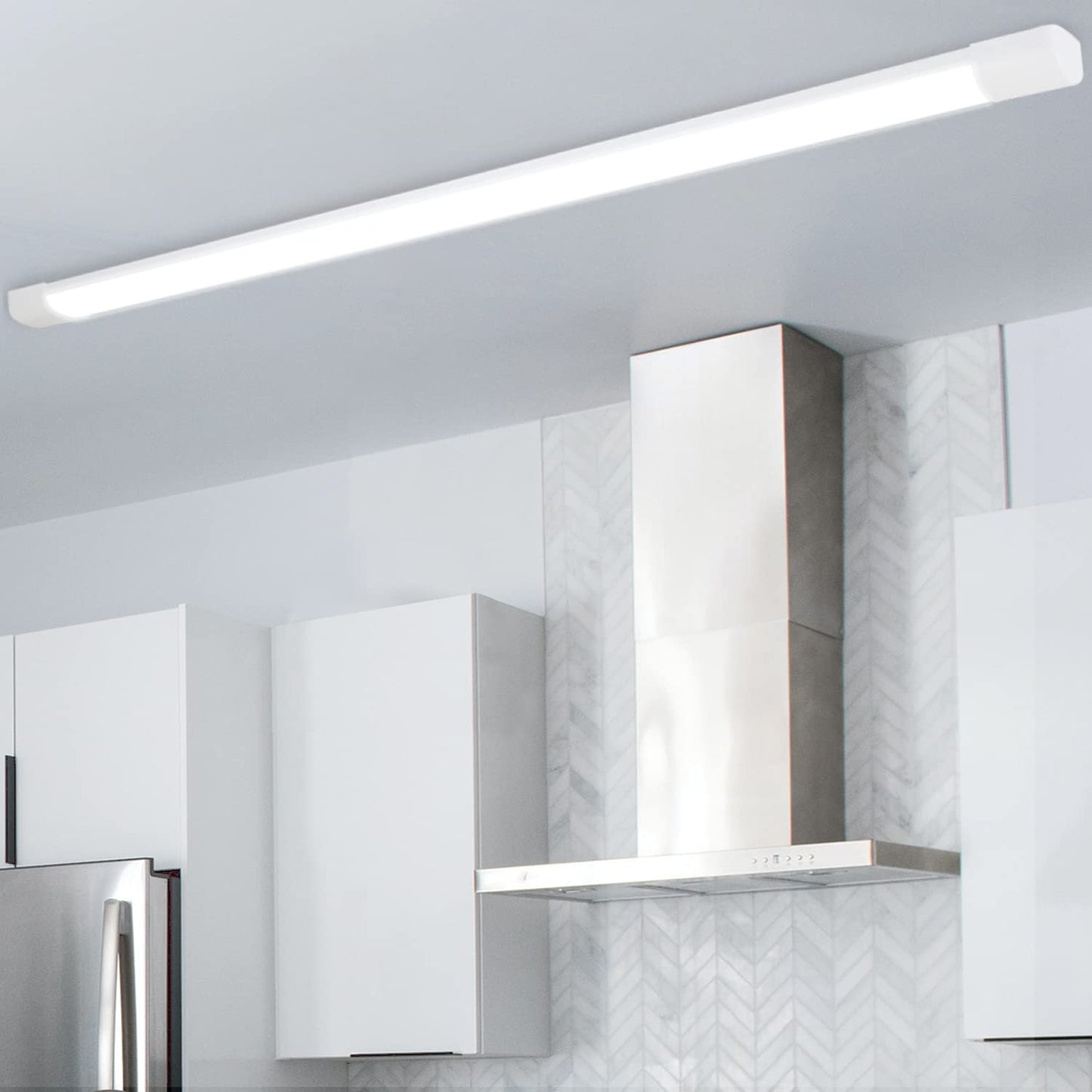CBJKTX LED Ceiling Light 120CM Ceiling Lamp - 36W Workshop Lamp Basement Lamp Flat Neutral White 4000K Kitchen Lamp Energy Saving Tube Beam Angle 180° for Garage Kitchen Warehouse Office Basement