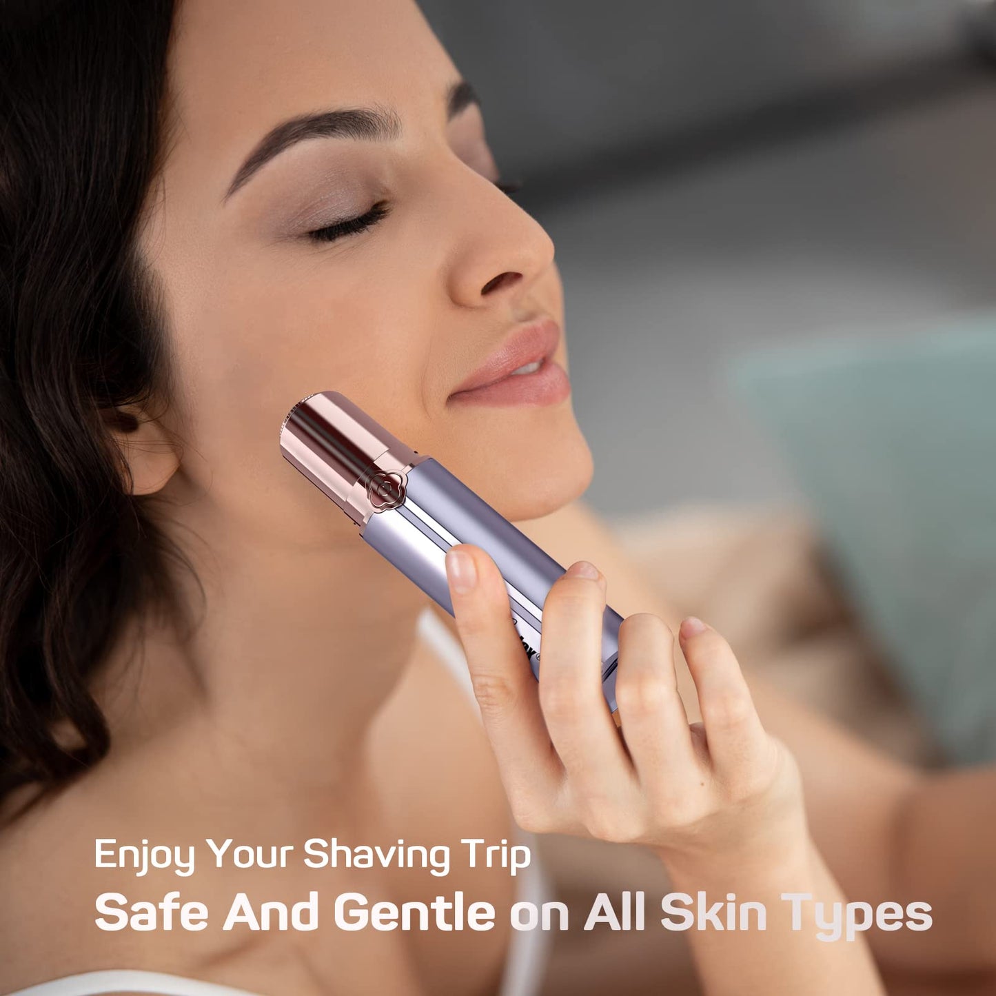 Facial Hair Remover for Women (2023) - GURELAX Women's Facial Hair Remover Chin Upper Lip Peach Fuzz- Including Rechargeable Women's Face Shaver