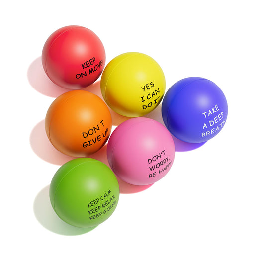 KDG Stress Ball Adult Motivational Stress Balls (6-pack) for kids and adults, stress relief balls with quotes to alleviate anxiety and anger as a gift.