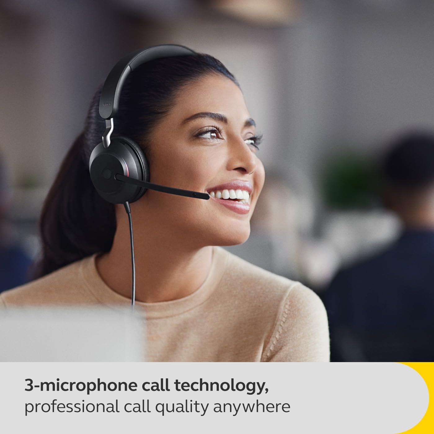 Jabra Evolve2 40 SE - Wired stereo headset with noise cancellation and 3-microphone technology - USB-A cable - certified for MS Teams, compatible with other platforms - Black