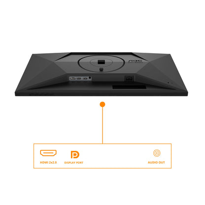AOC Q27G4XND 27-inch WQHD monitor with 180Hz, fast VA panel, 1ms GtG, Adaptive Sync, HDR10, FreeSync Premium, height adjustment, (2560 x 1440 HDMI 2 x 2.0 DP) Black/Grey