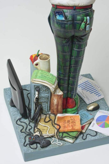 Unknown Guillermo Forchino fo84009 Figure The Experience of Computers, Resin, Multicolor, 20 x 10 x 22.5 cm
