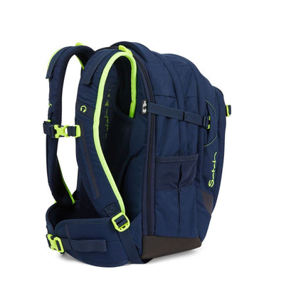 Satch Match school backpack set 3pcs incl. pencil case and gym bag (Toxic Yellow)