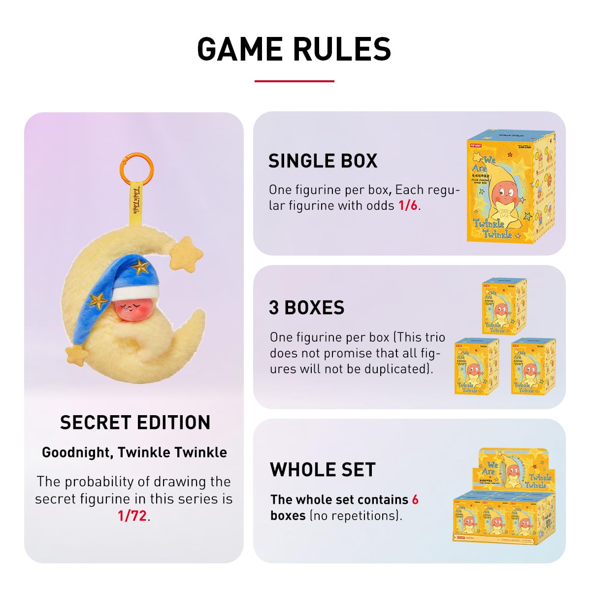 POP MART We Are Twinkle Twinkle Series - Plush Pendant Collectible Figures Collector Art Toy Toy Figures Gift Whole Set